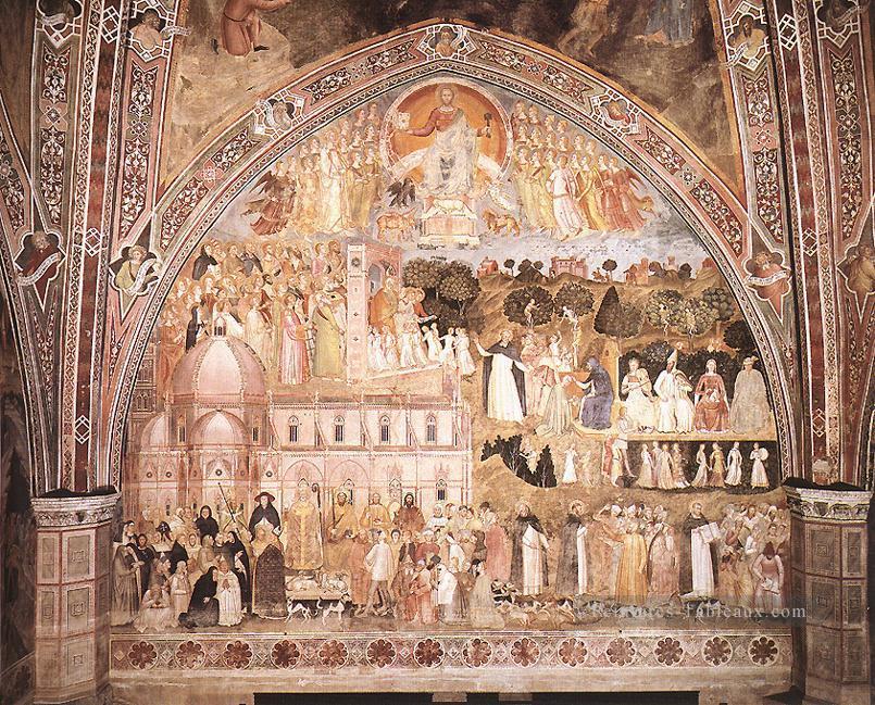 L’église militante et triomphante 1365 Quattrocento peintre Andrea da Firenze Peintures à l'huile